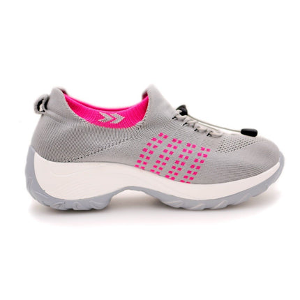 Ortho Stretch Cushion Shoes - Gray Pink