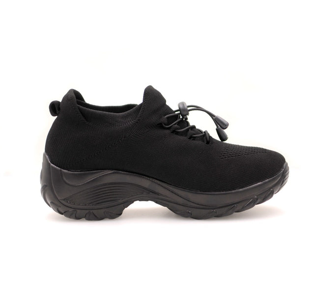 Ortho Stretch Cushion Shoes- Midnight Black